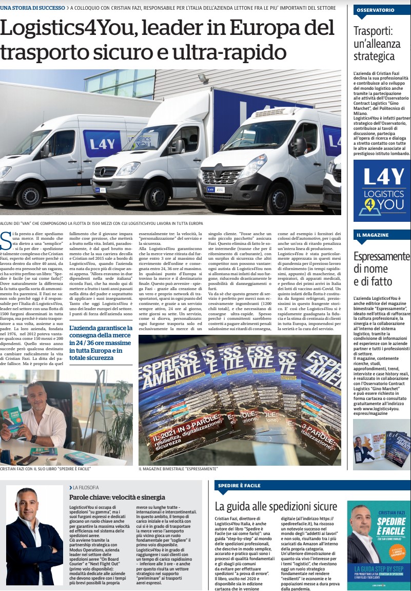 La Repubblica intervista Cristian Fazi